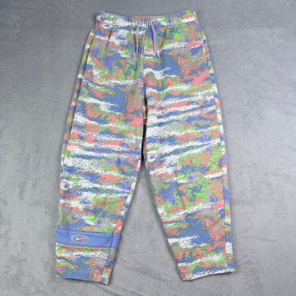 Nike Sportswear Fleece Camo Pants Multi-Color Digital Glitch DQ3587-450 Mens M
